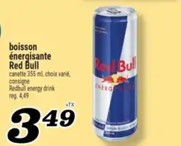 Marché Richelieu BOISSON ÉNERGISANTE RED BULL | REDBULL ENERGY DRINK offer