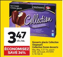 Giant Tiger Chapman's Collection frozen desserts offer