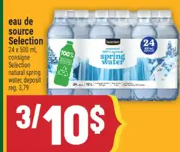 Marché Adonis EAU DE SOURCE SELECTION | SELECTION NATURAL SPRING WATER offer