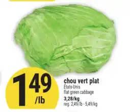 Marché Adonis chou vert plat offer