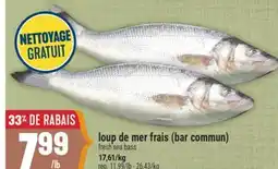 Marché Adonis LOUP DE MER FRAIS | FRESH SEA BASS offer