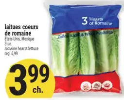 Marché Adonis LAITUES COEURS DE ROMAINE | ROMAINE HEARTS LETTUCE offer