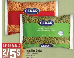 Marché Adonis LENTILLES CEDAR | CEDAR LENTILS offer
