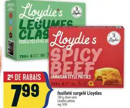 Marché Adonis FEUILLETÉ SURGELÉ LLOYDIES | LLOYDIES PATTIES offer