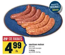 Marché Adonis Saucisses maison | home made saussages offer