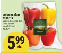 Marché Adonis POIVRONS DOUX ASSORTIS | SWEET PEPPERS ASSORTED COLORS offer