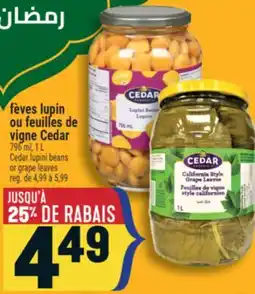 Marché Adonis FÈVES LUPIN OU FEUILLES DE VIGNE CEDAR | CEDAR LUPINI BEANS OR GRAPE LEAVES offer