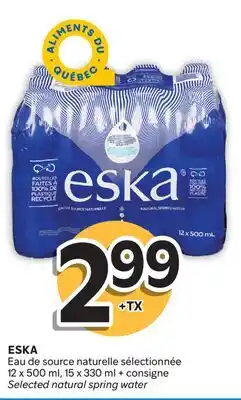 Brunet ESKA Eau de source naturelle sélectionnée offer