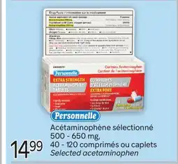 Brunet PERSONNELLE Acétaminophène sélectionné 500-650mg offer