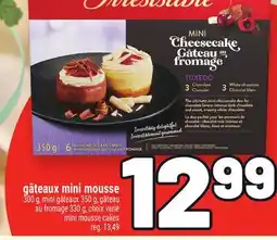 Metro GÂTEAUX MINI MOUSSE IRRESISTIBLE | IRRESISTIBLE MINI MOUSSE CAKES offer