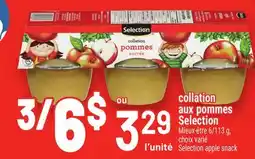 Metro COLLATION AUX POMMES SELECTION | SELECTION APPLE SNACK offer