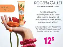 Familiprix ROGER & GALLET, Selected hand creams offer