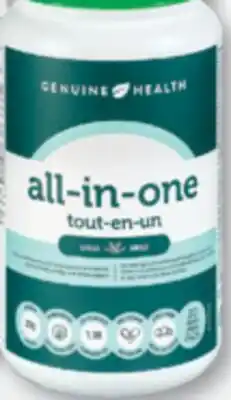 Familiprix GENUINE HEALTH, All-in-one, Plant-base nutritional, 643 g or 675 g offer