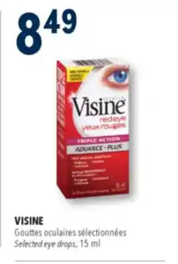 Familiprix VISINE, Selected eye drops offer