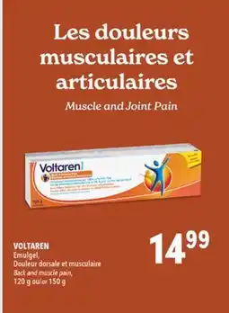 Familiprix VOLTAREN Back and muscle pain, 120g or 150g offer