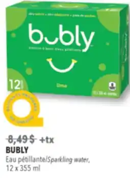 Familiprix BUBLY Sparkling water offer