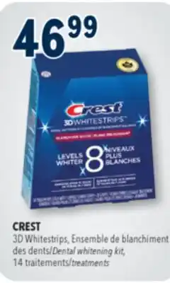 Familiprix CREST, 3D Whitestrips, Dental whitening kit, 14 treatments offer