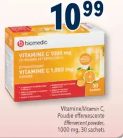 Familiprix BIOMEDIC, Vitamin C, Effervecent powder, 1000 mg, 30 sachets offer