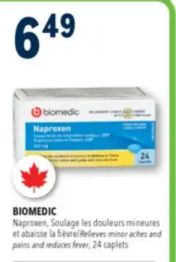 Familiprix BIOMEDIC, Relieves minor aches and pains and reduces fever, 24 caplets offer