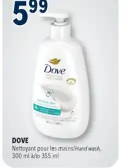 Familiprix DOVE, Hand wash, 300 ml to 355 ml offer