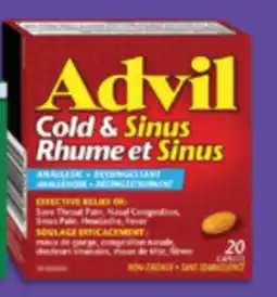 Familiprix ADVIL, Flu or Cold and sinus, 20 units offer