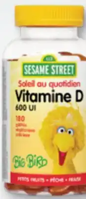 Familiprix SESAME STREET, Selected vitamins offer
