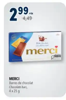 Familiprix MERCI, Chocolate bars offer