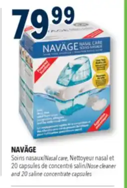 Familiprix NAVÄGE, Nasal care, Nose cleaner and 20 saline concentrate capsules offer