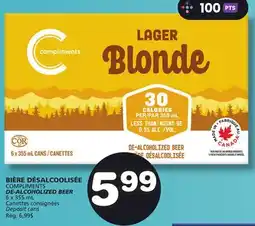 Marches Tradition COMPLIMENTS DE-ALCOHOLIZED BEER offer