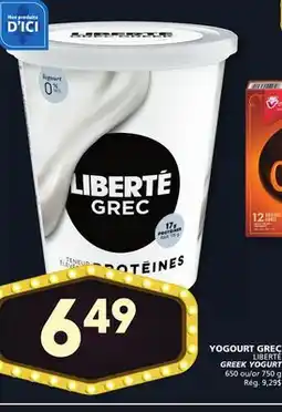 Marches Tradition LIBERTÉ GREEK YOGURT offer