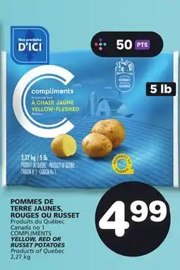 Marches Tradition COMPLIMENTS YELLOW, RED OR RUSSET POTATOES offer