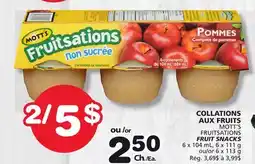 Marches Tradition MOTT'S FRUITSATIONS FRUIT SNACKS offer