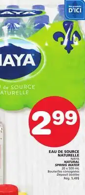 Marches Tradition NAYA NATURAL SPRING WATER offer