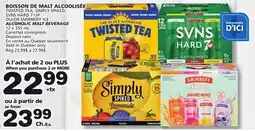 Marches Tradition TWISTED TEA, SIMPLY SPIKED, SVNS HARD 7-UP OR SMIRNOFF ICE ALCOHOLIC MALT BEVERAGE offer