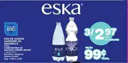 Marches Tradition ESKA CARBONATED OR NATURAL SPRING WATER offer