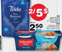 Marches Tradition MINUTE RICE (2 x 125 g) OR TILDA (250 g) RICE offer
