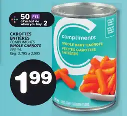 Marches Tradition COMPLIMENTS WHOLE CARROTS offer