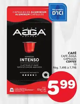 Marches Tradition CAFÉ CAFÉ AGGA CAPSULES COFFEE offer