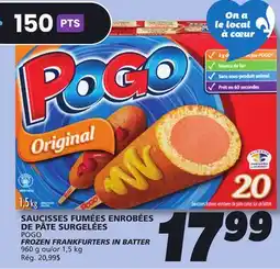 IGA POGO FROZEN FRANKFURTERS IN BATTER offer