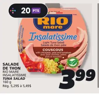 IGA RIO MARE TUNA SALAD offer