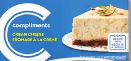 IGA COMPLIMENTS CREAM CHEESE offer