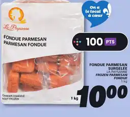 IGA LA PAYSANNE FROZEN PARMESAN FONDUE offer