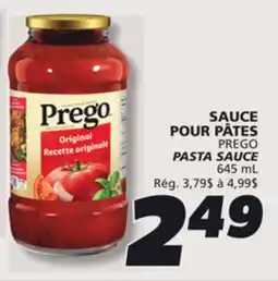 IGA PREGO PASTA SAUCE offer