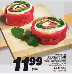 IGA C'EST PRÊT! À CUIRE FRESH BEEF ROSETTES offer