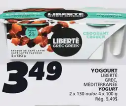IGA LIBERTÉ GREC, MÉDITERRANÉE YOGURT offer