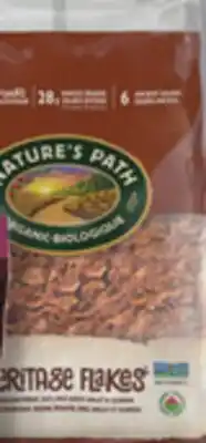 IGA NATURE'S PATH QI'A (225 g) ORGANIC CEREAL OR GRANOLA offer