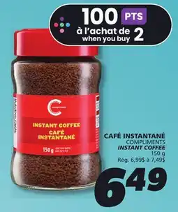 IGA COMPLIMENTS INSTANT COFFEE offer