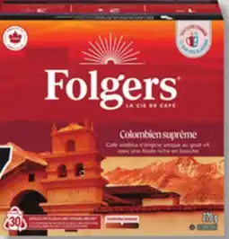 IGA FOLGERS K-CUP (30), Moulu (544 à 816 g) COFFEE offer