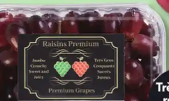 IGA SEEDLESS PREMIUM RED OR GREEN GRAPES offer