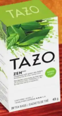IGA TAZO TEA OR HERBAL TEA BAGS offer
